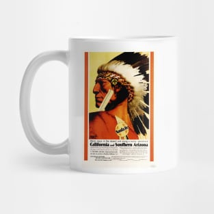 The Chief is Still Chief Natives California & Southern Arizona Santa Fe Vintage Rail Mug